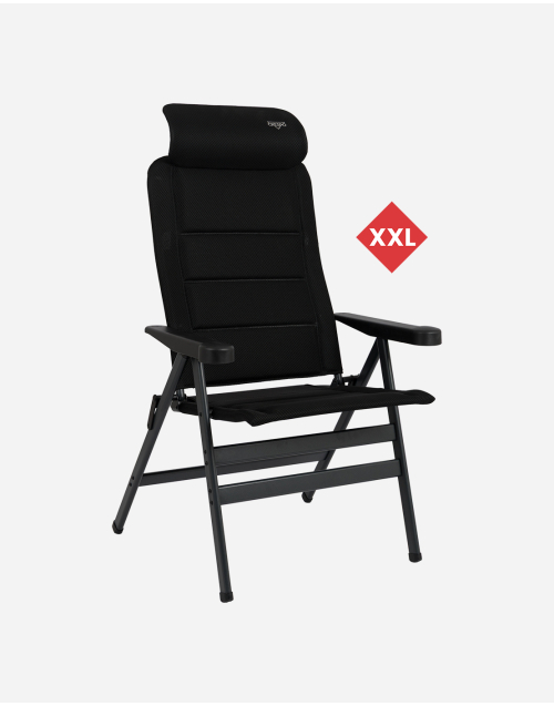 Silla reclinable - XXL - AP/241 - Air-Deluxe - Compact - Negro