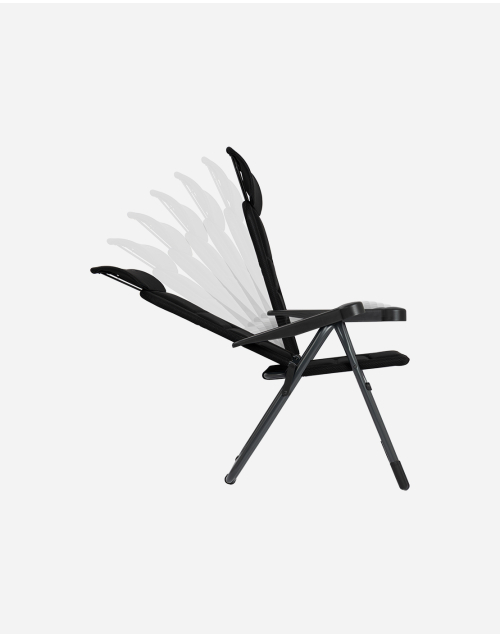 Standenstoel - AP/213 - Air-Deluxe - Extra compact - Zwart