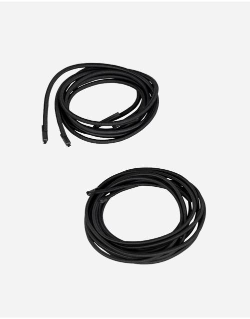 Elastiek - Relaxstoelen - 2x Kort - 2x Lang - Zwart